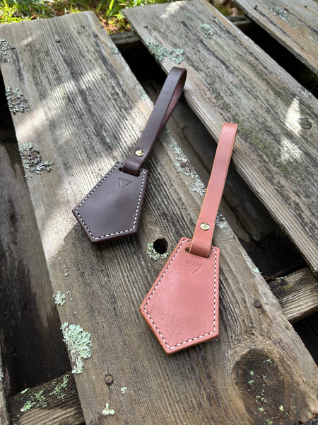 Leather Weighted Wristlet Chocolate