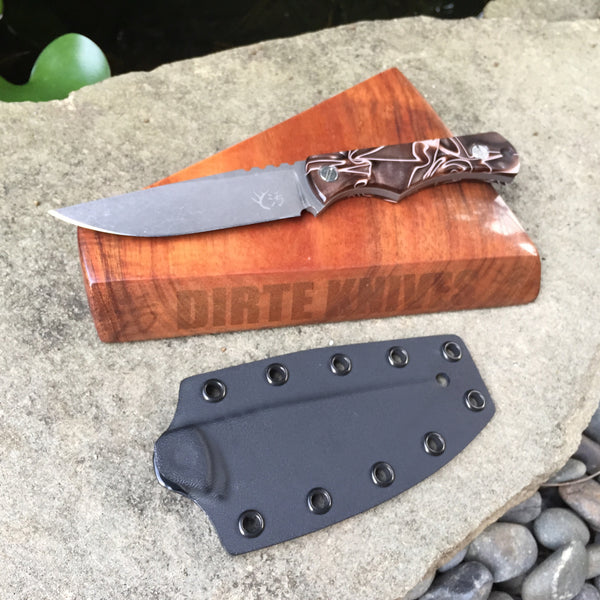 Dirte Knives - Custom Knife - Dirte DPH Hollow - Desert Camo