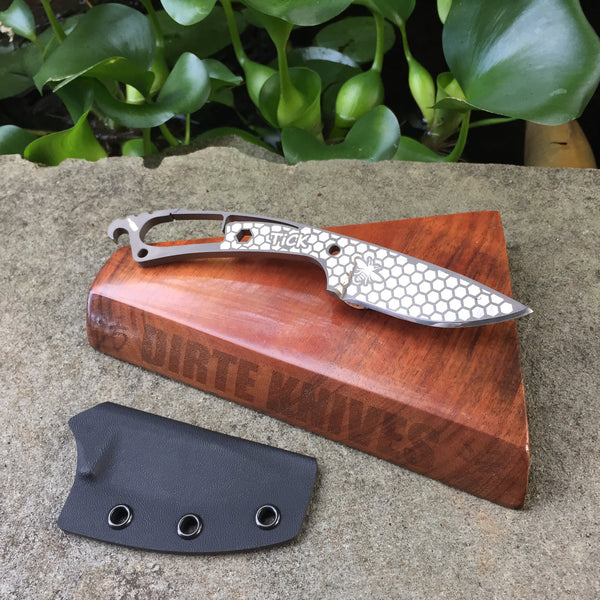 Dirte Knives - Titanium Knife - Honeycomb TiCK - Back